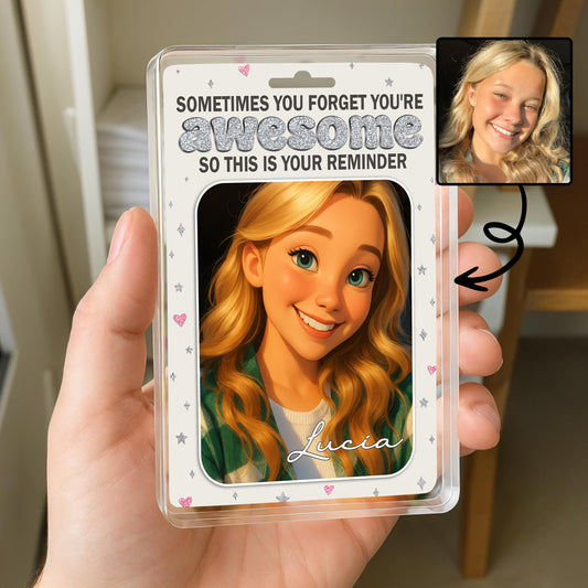 Sometimes You Forget You're Awesome, Animated Girl Portrait