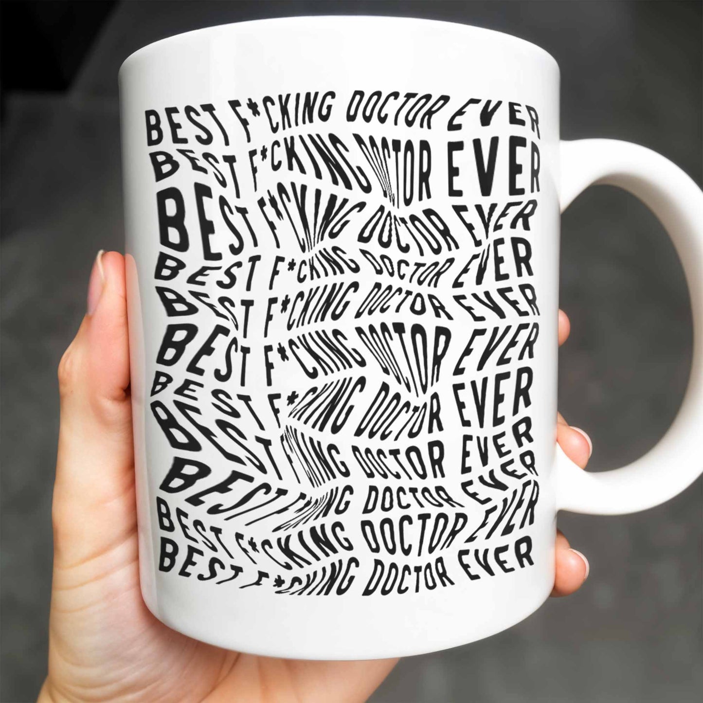 Best Doctor Ever, Celebrate Your Favorite Medical Professional - Personalized Custom Coffee Mug - FAM408_MG