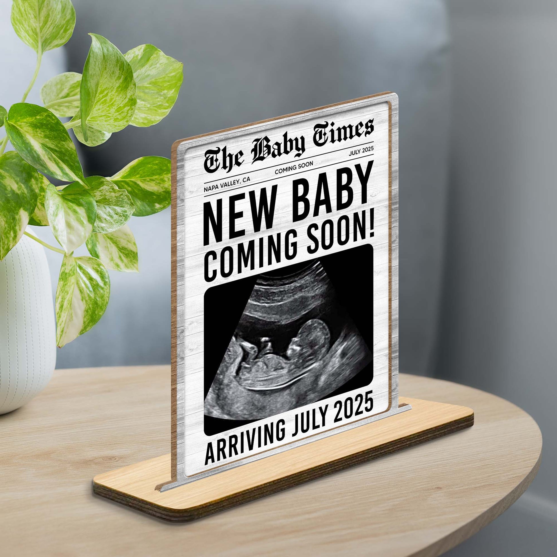 New Baby Coming Soon Arriving July