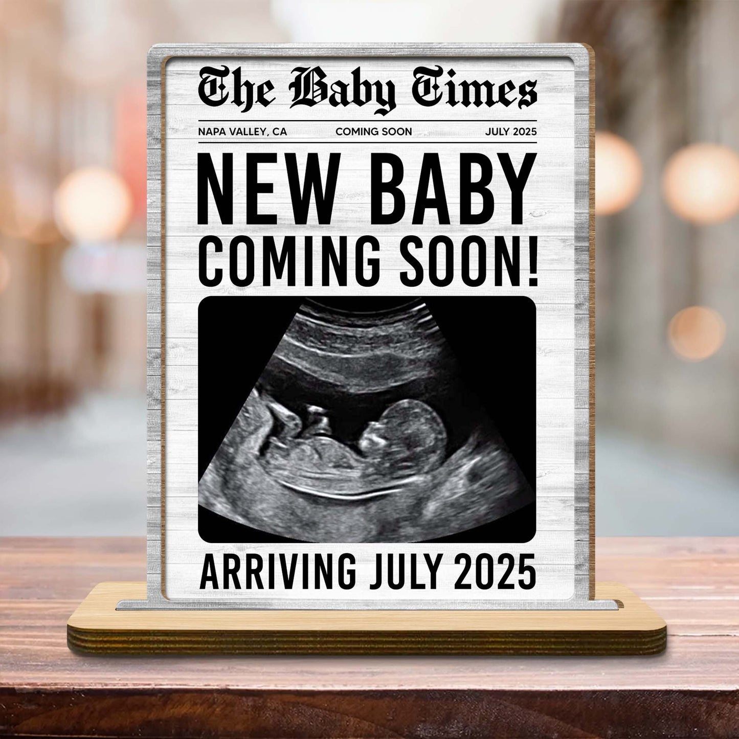 New Baby Coming Soon Arriving July