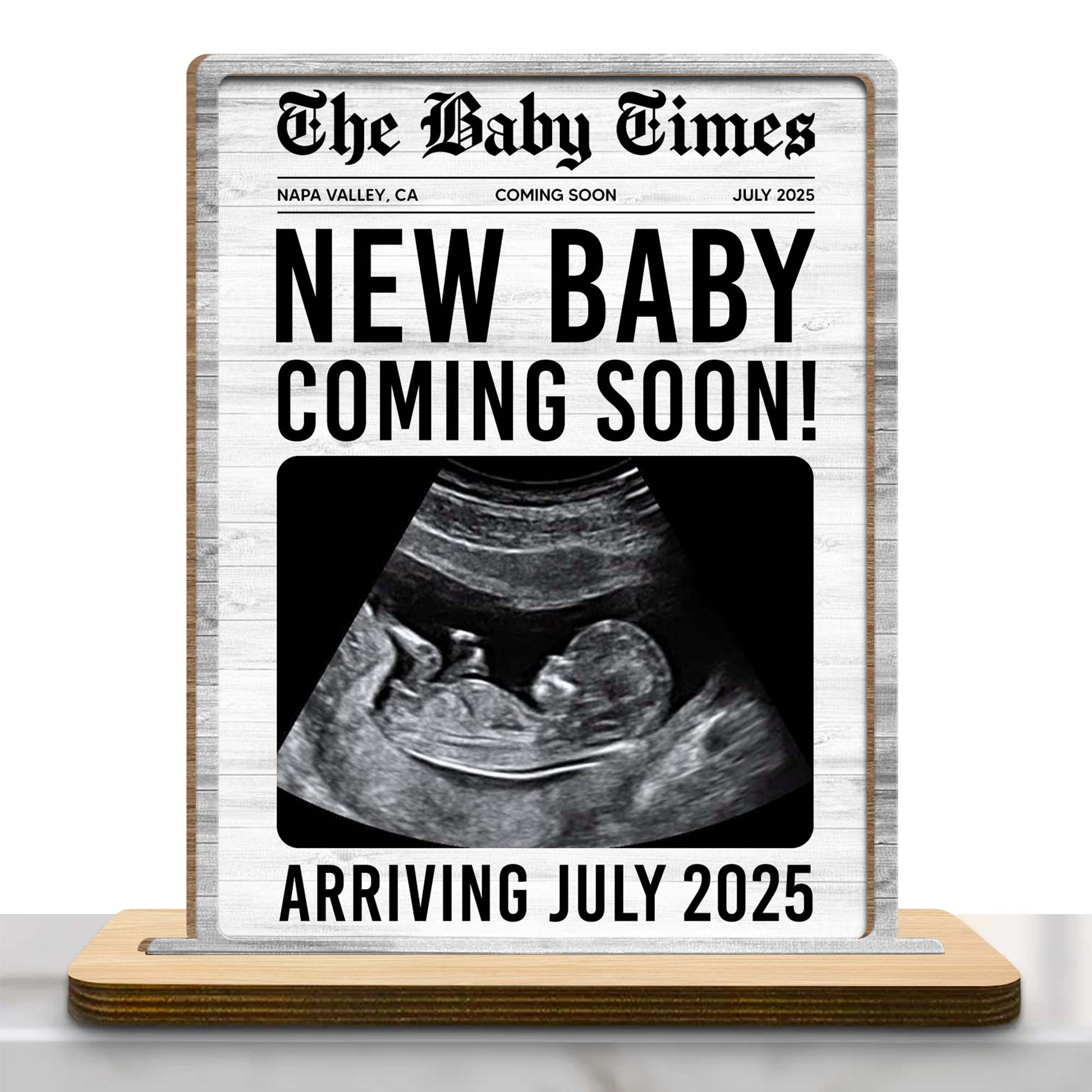 New Baby Coming Soon Arriving July