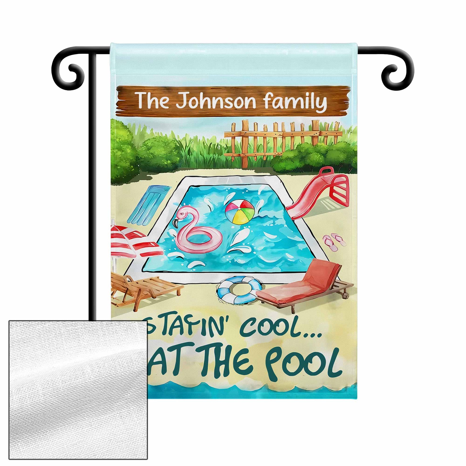 Staying Cool At The Pool With Pool And Flamingo Float