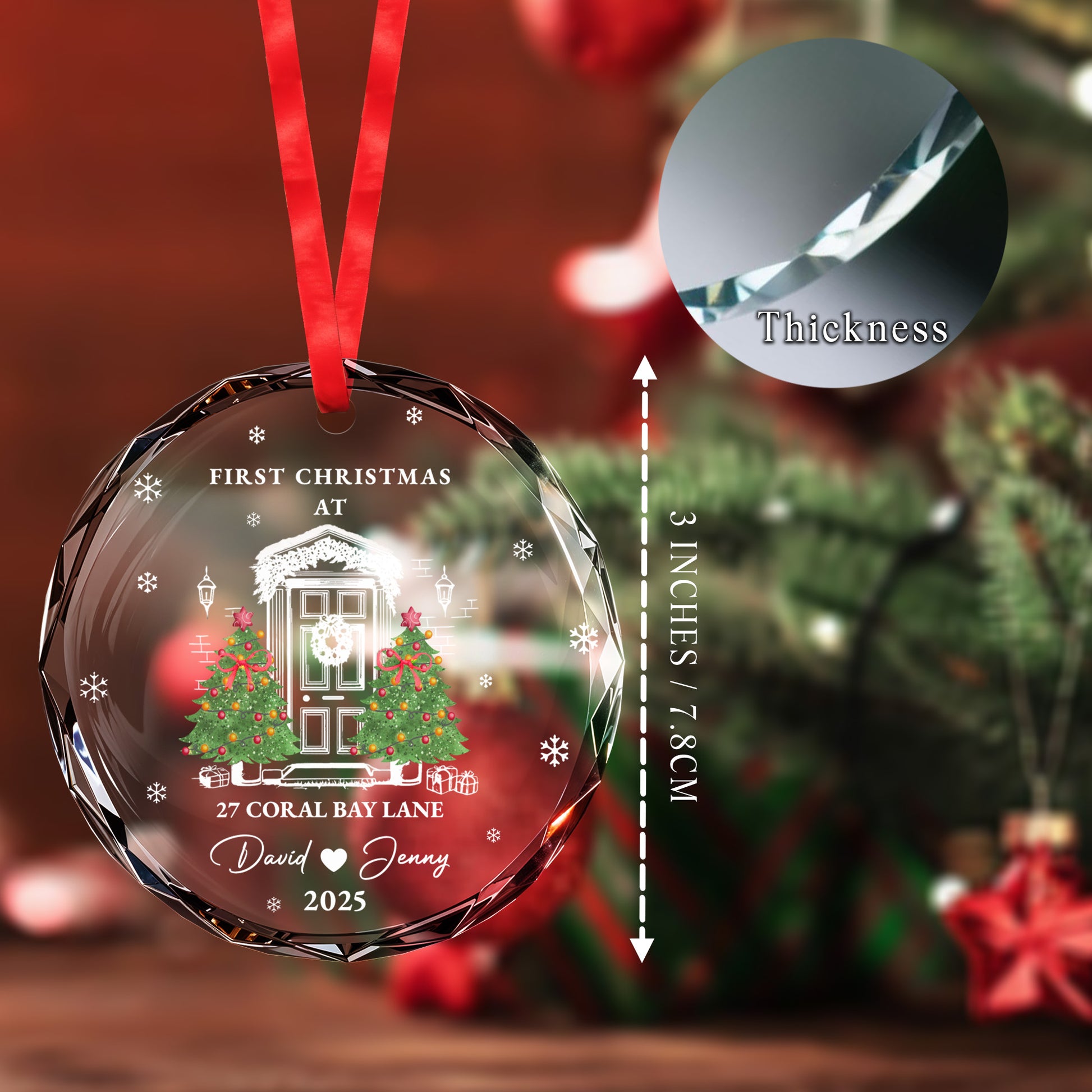 First Christmas At New Home, House, Christmas Trees