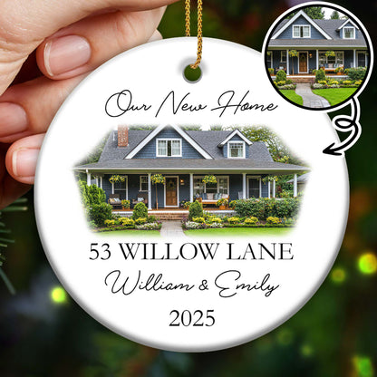 Our New Home, House Ceramic Ornament