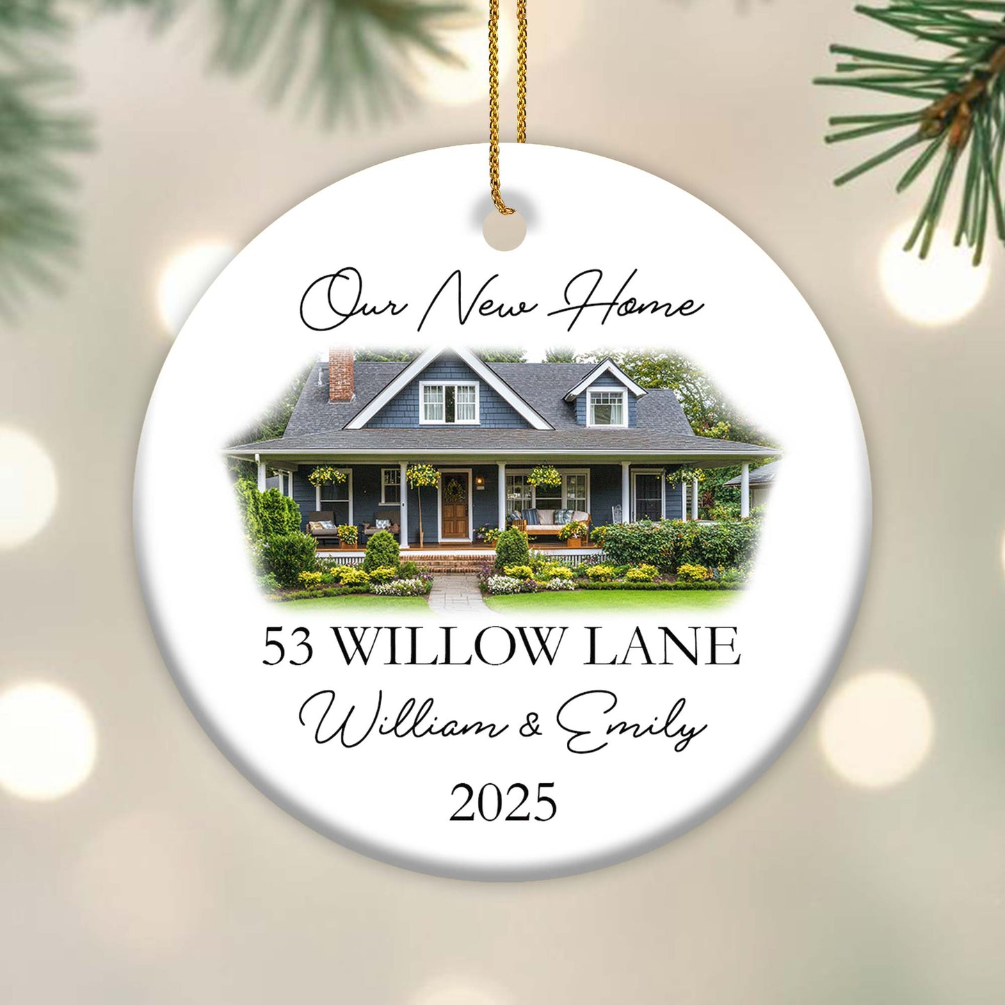 Our New Home, House Ceramic Ornament