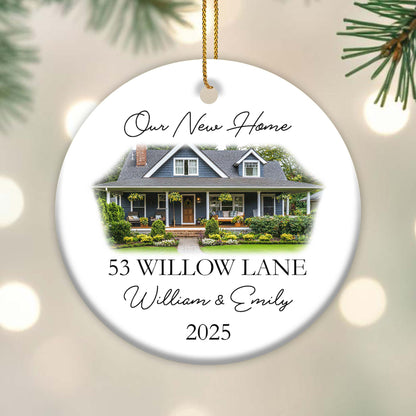Our New Home, House Ceramic Ornament