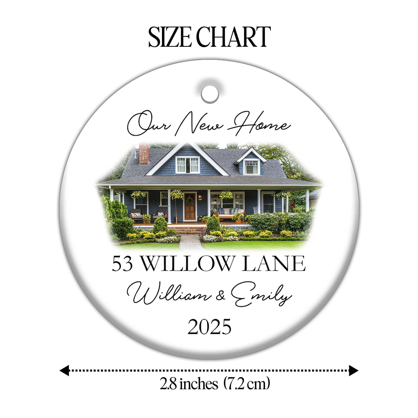 Our New Home, House Ceramic Ornament