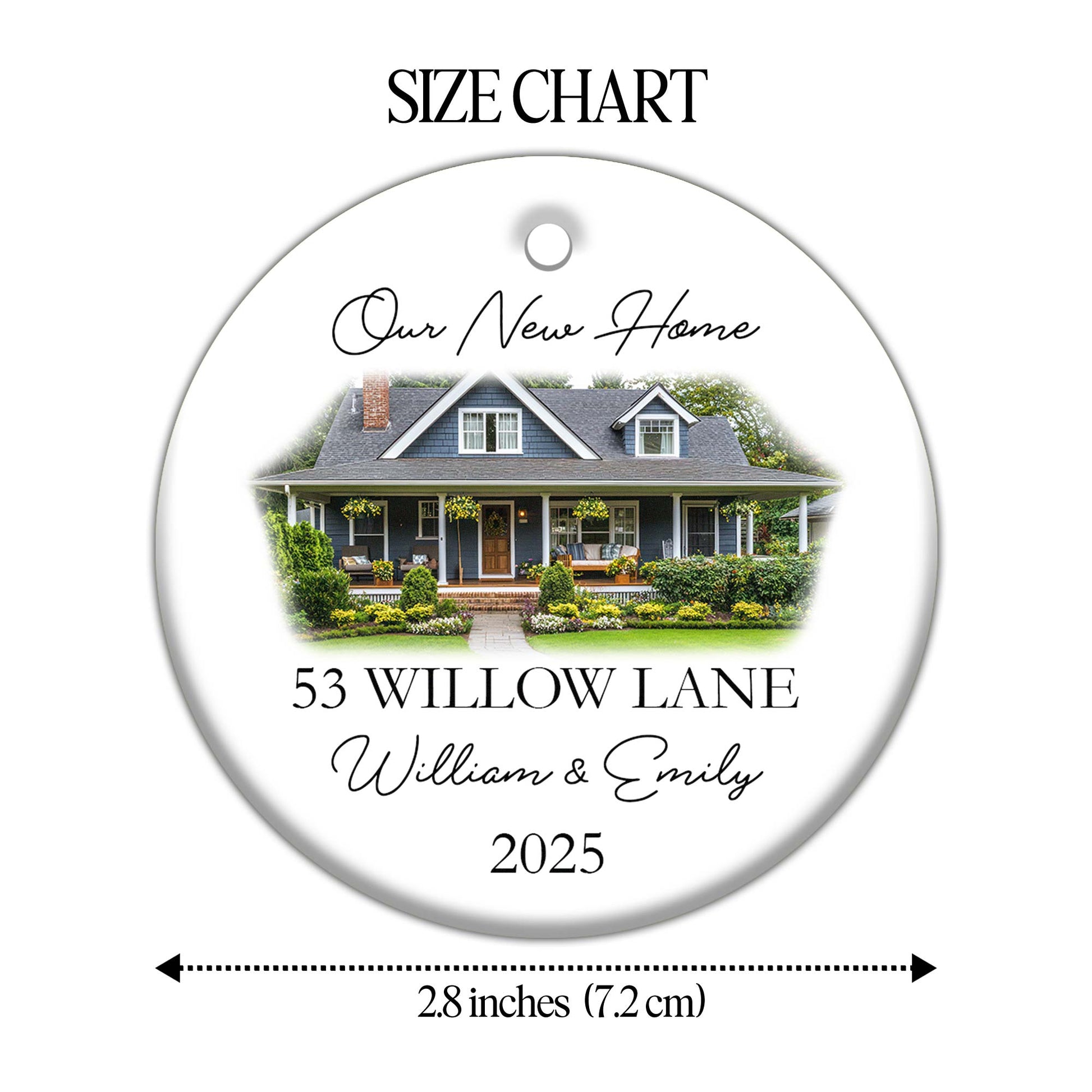 Our New Home, House Ceramic Ornament