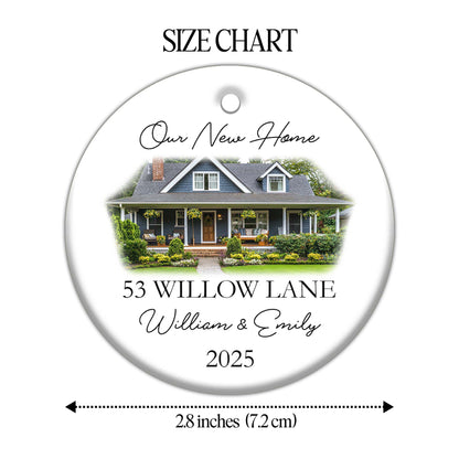 Our New Home, House Ceramic Ornament