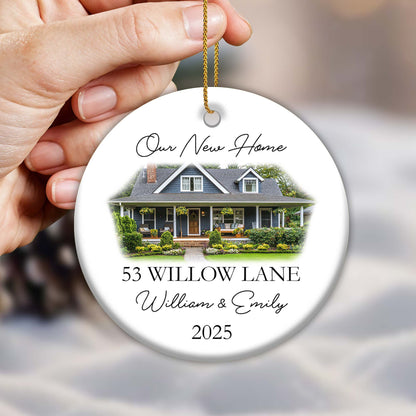 Our New Home, House Ceramic Ornament