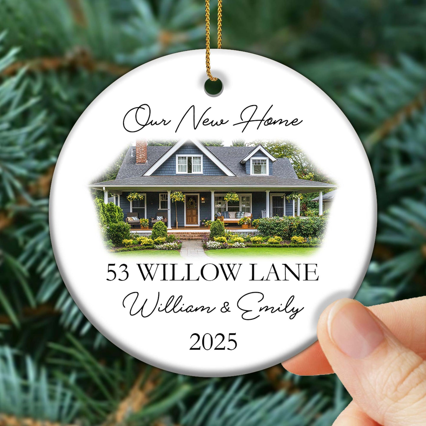 Our New Home, House Ceramic Ornament