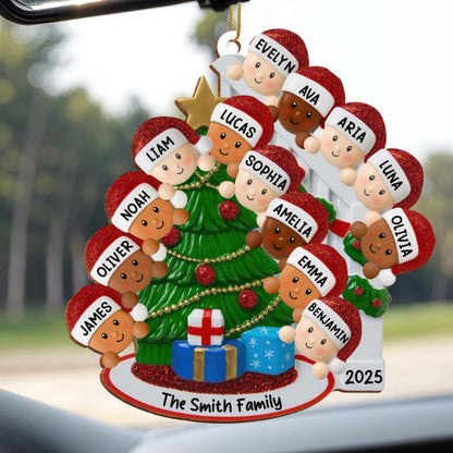 Customizable Family Christmas Tree Ornament