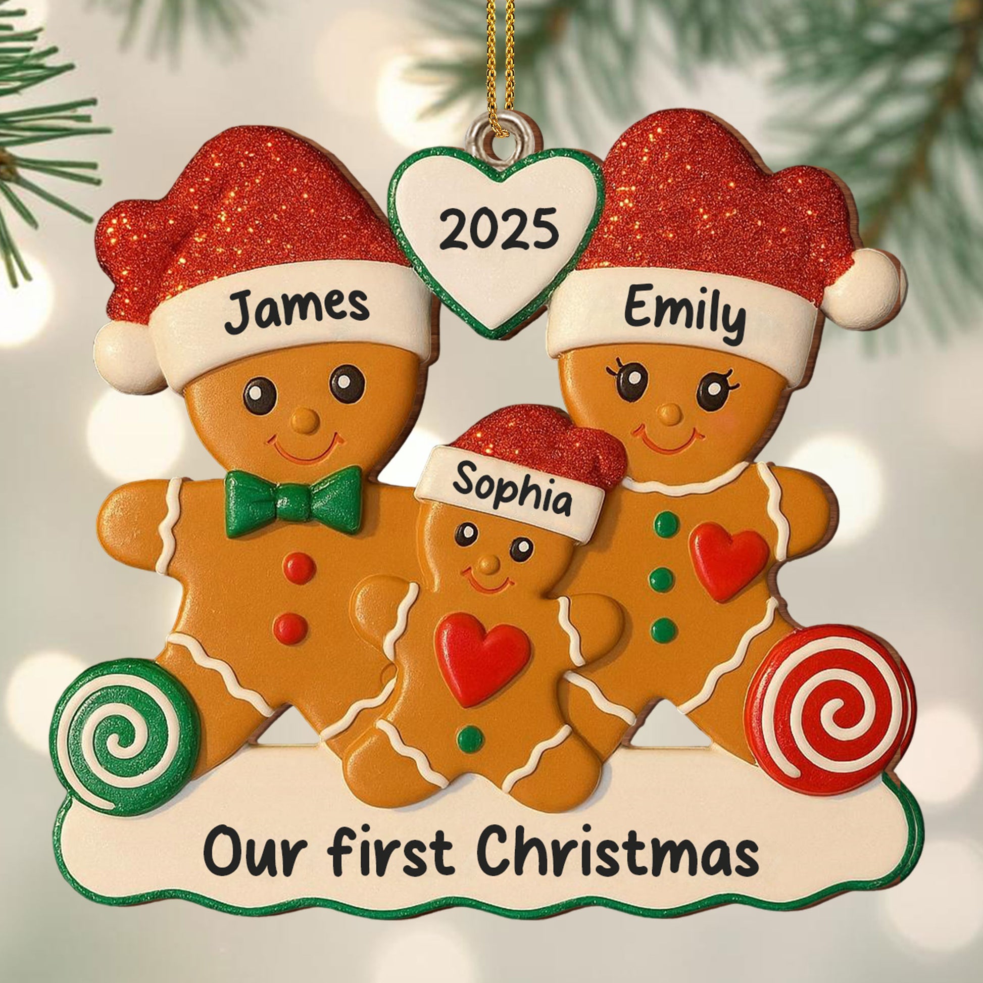 Our First Christmas, Gingerbread Family Ornament