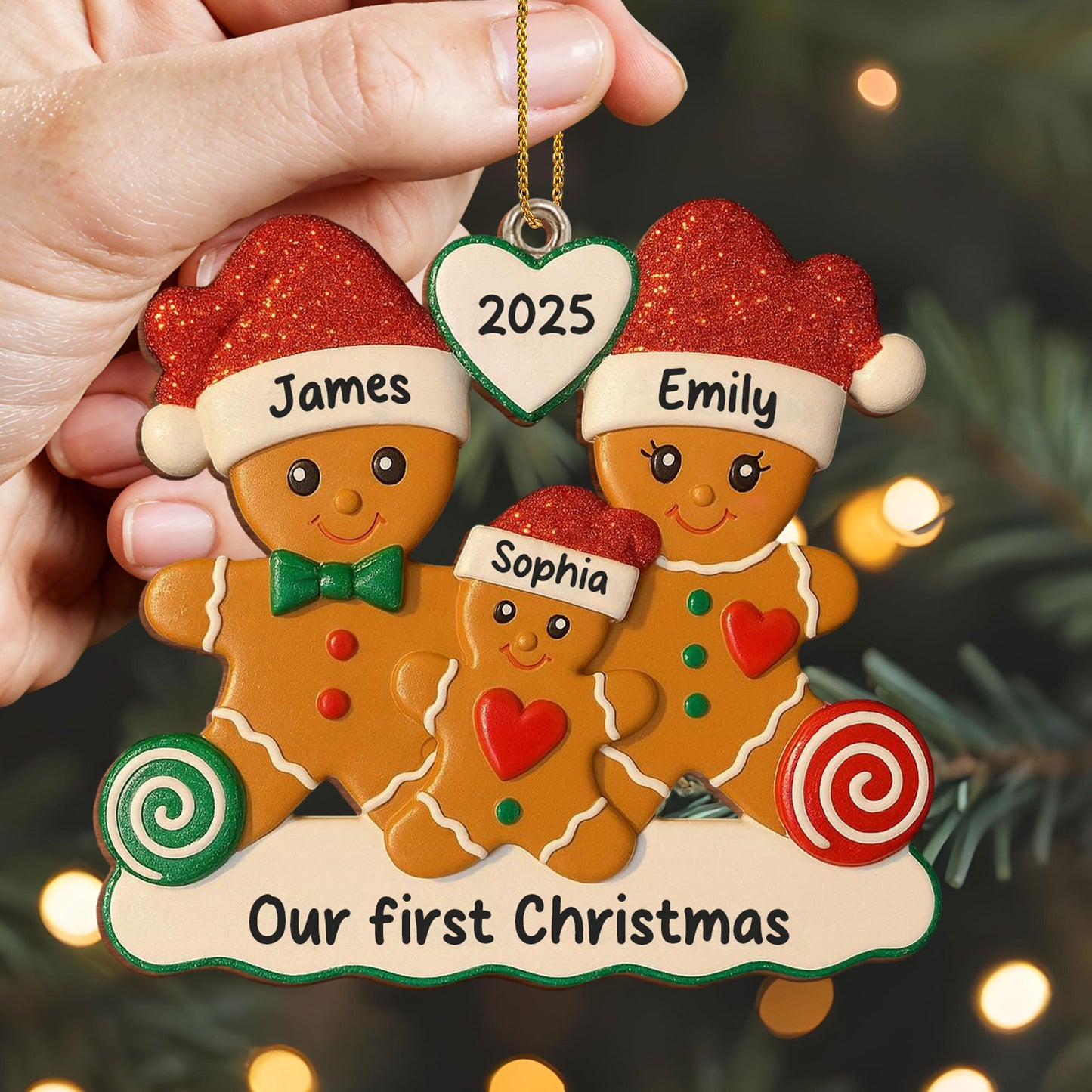 Our First Christmas, Gingerbread Family Ornament