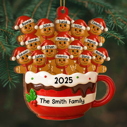 Customizable Family Hot Cocoa Mug With Festive Elves