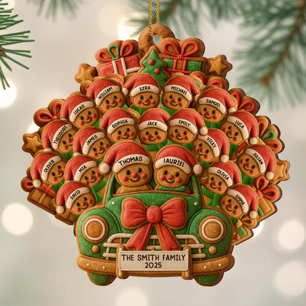 Celebrate Your Family's Holiday With Custom Van And Bears Ornament
