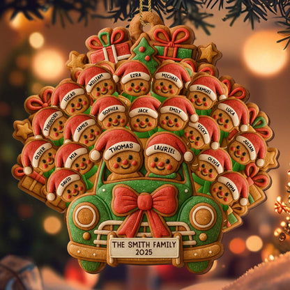 Celebrate Your Family's Holiday With Custom Van And Bears Ornament