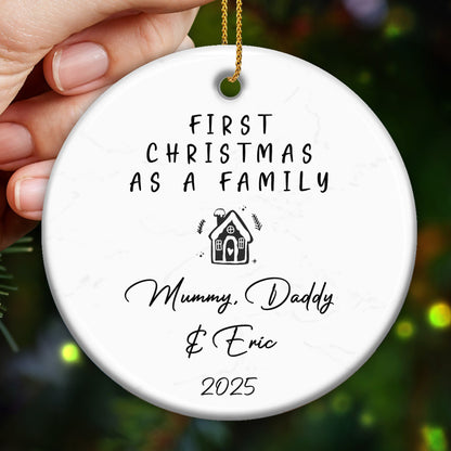 First Christmas As A Family With House Design