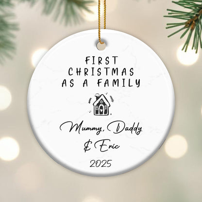 First Christmas As A Family With House Design