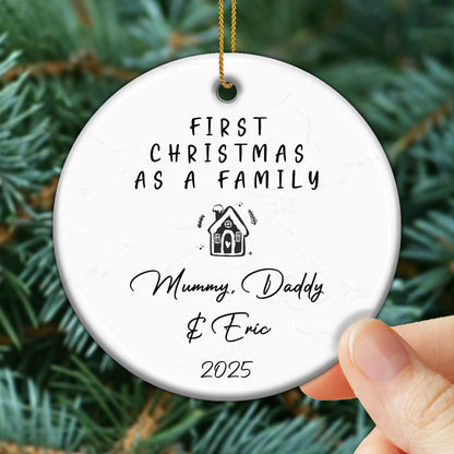 First Christmas As A Family With House Design