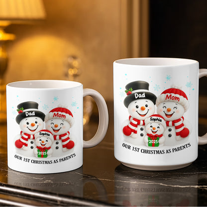 Our 1st Christmas As Parents Snowmen Family