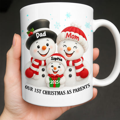 Our 1st Christmas As Parents Snowmen Family