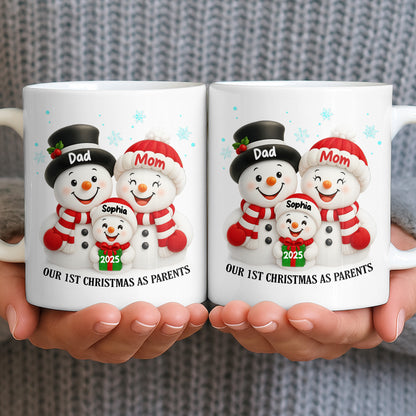 Our 1st Christmas As Parents Snowmen Family