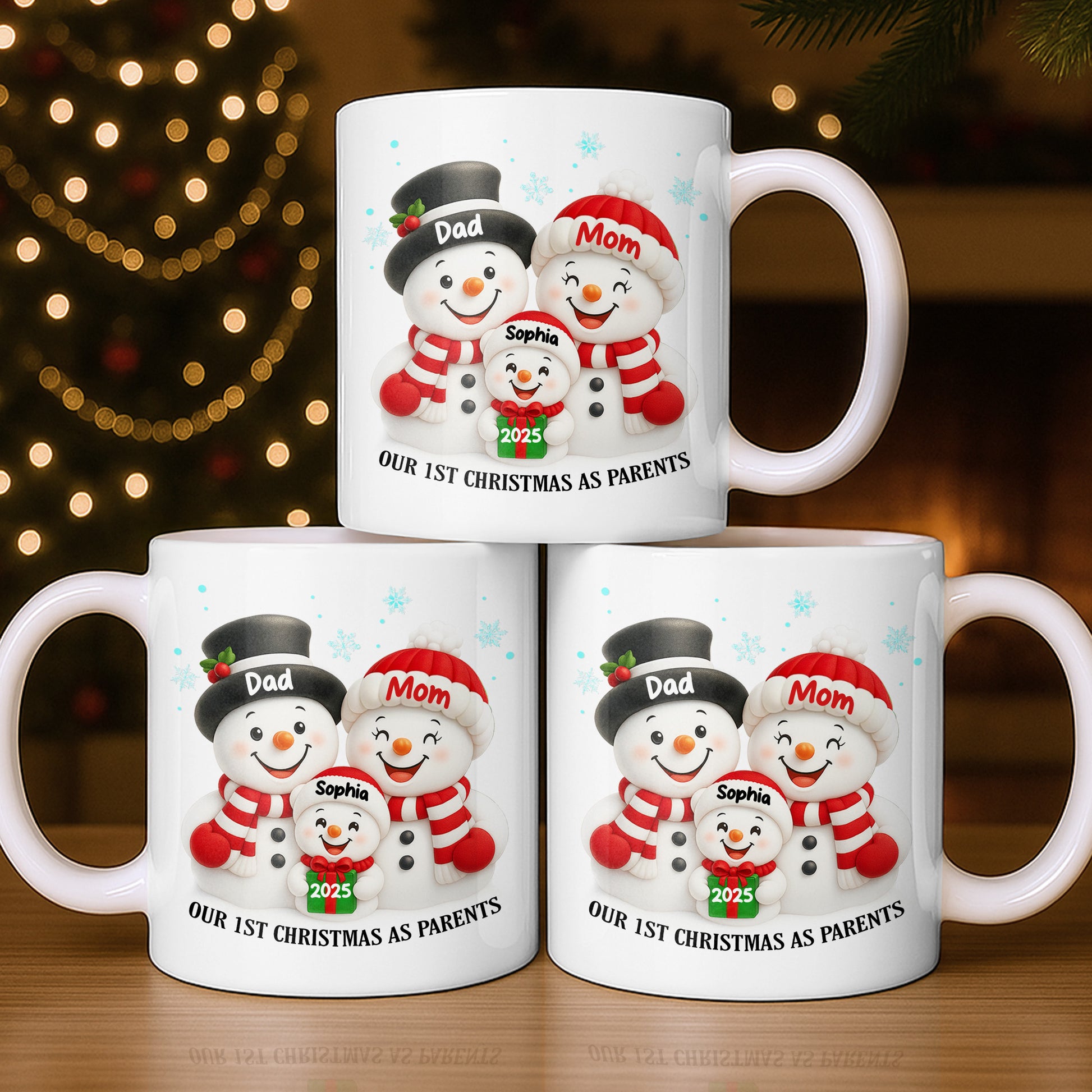 Our 1st Christmas As Parents Snowmen Family