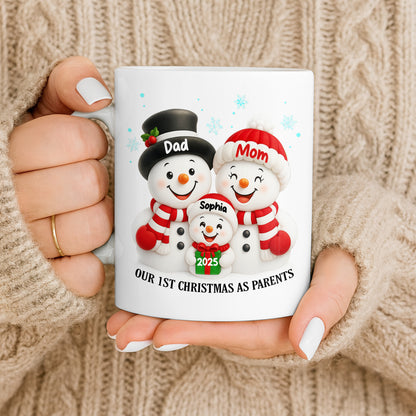 Our 1st Christmas As Parents Snowmen Family