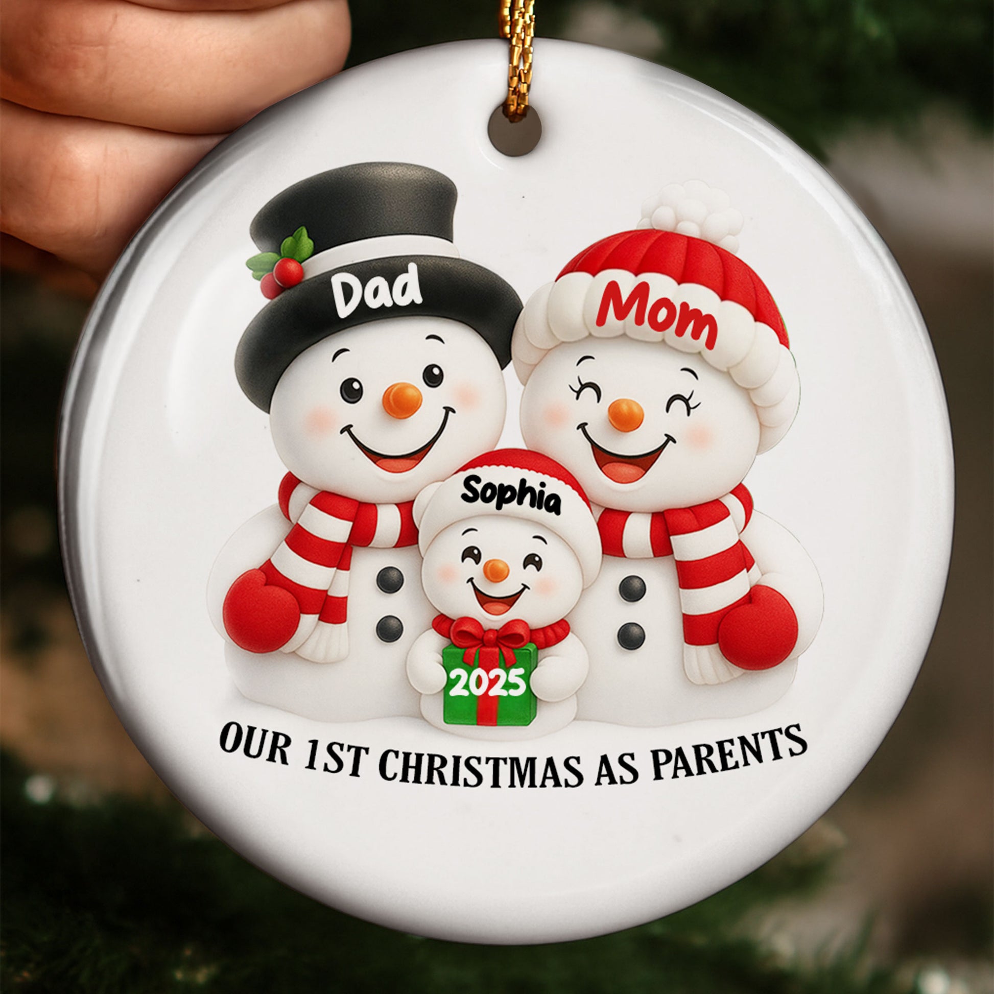 Our 1st Christmas As Parents With Snowmen