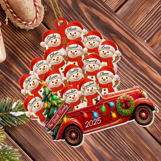 To The Family, Santa Hats And Vintage Car