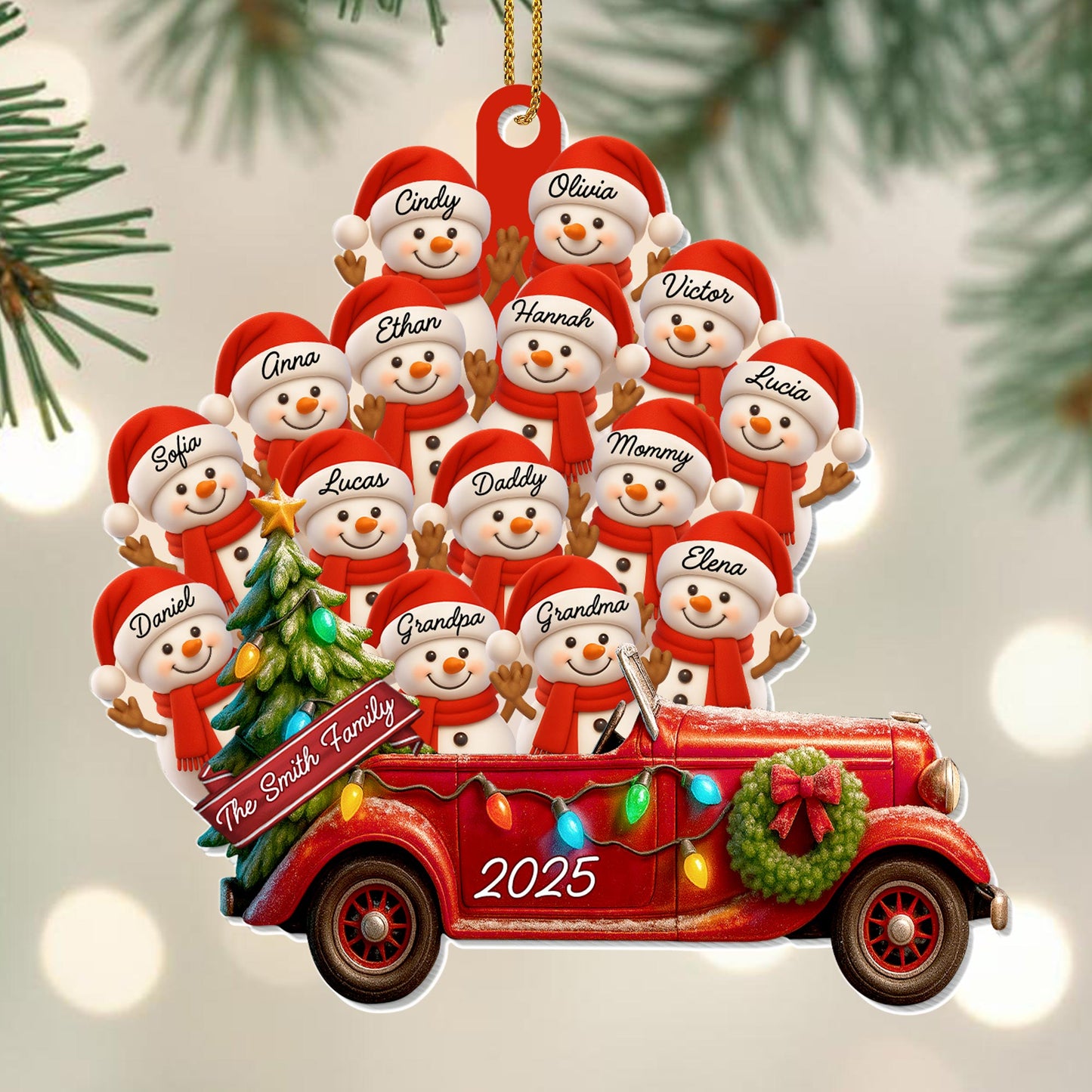 To The Family, Santa Hats And Vintage Car