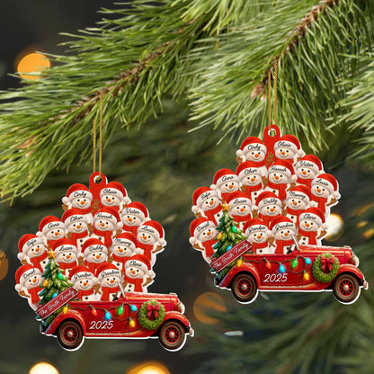 To The Family, Santa Hats And Vintage Car