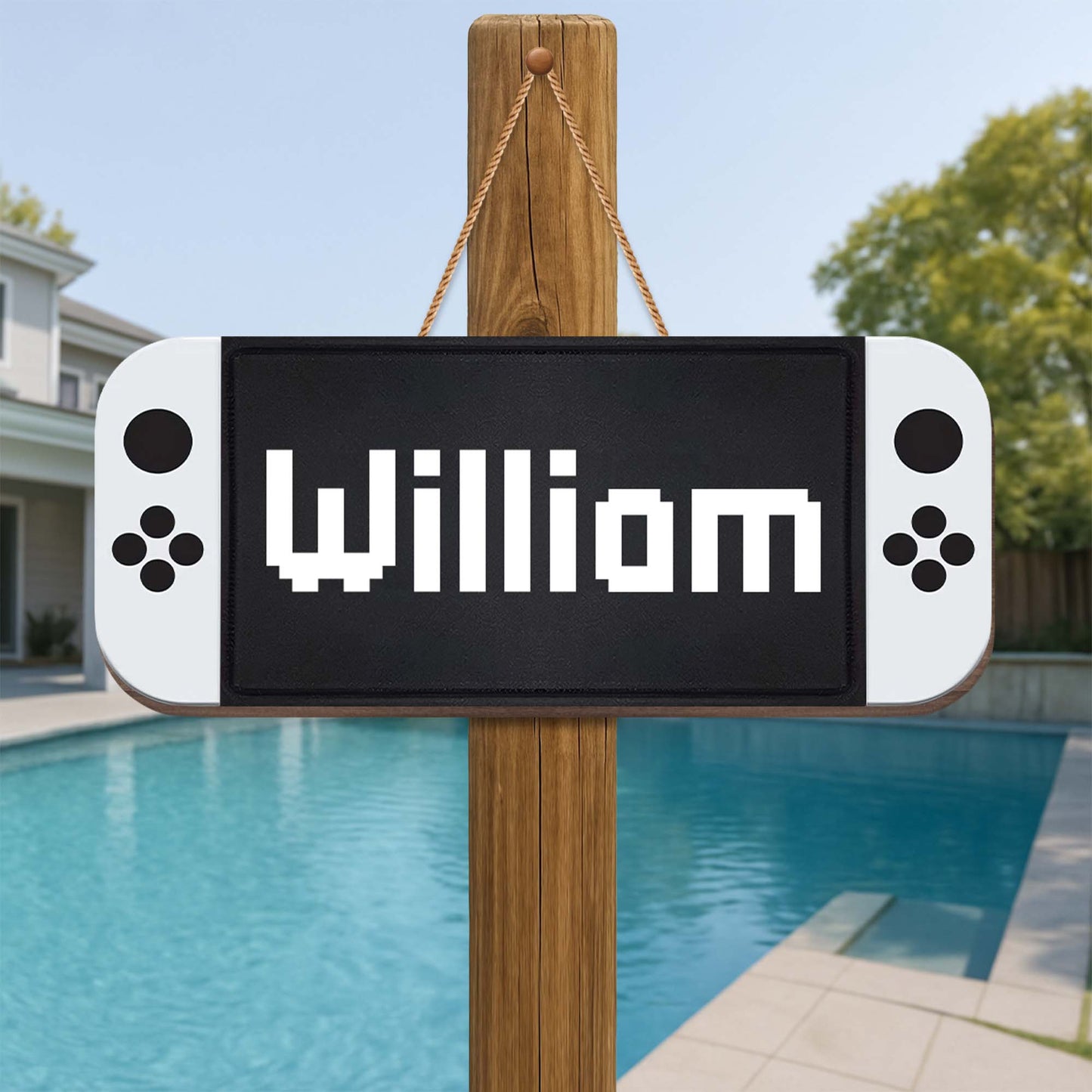 Personalized Gaming Controller Wood Sign