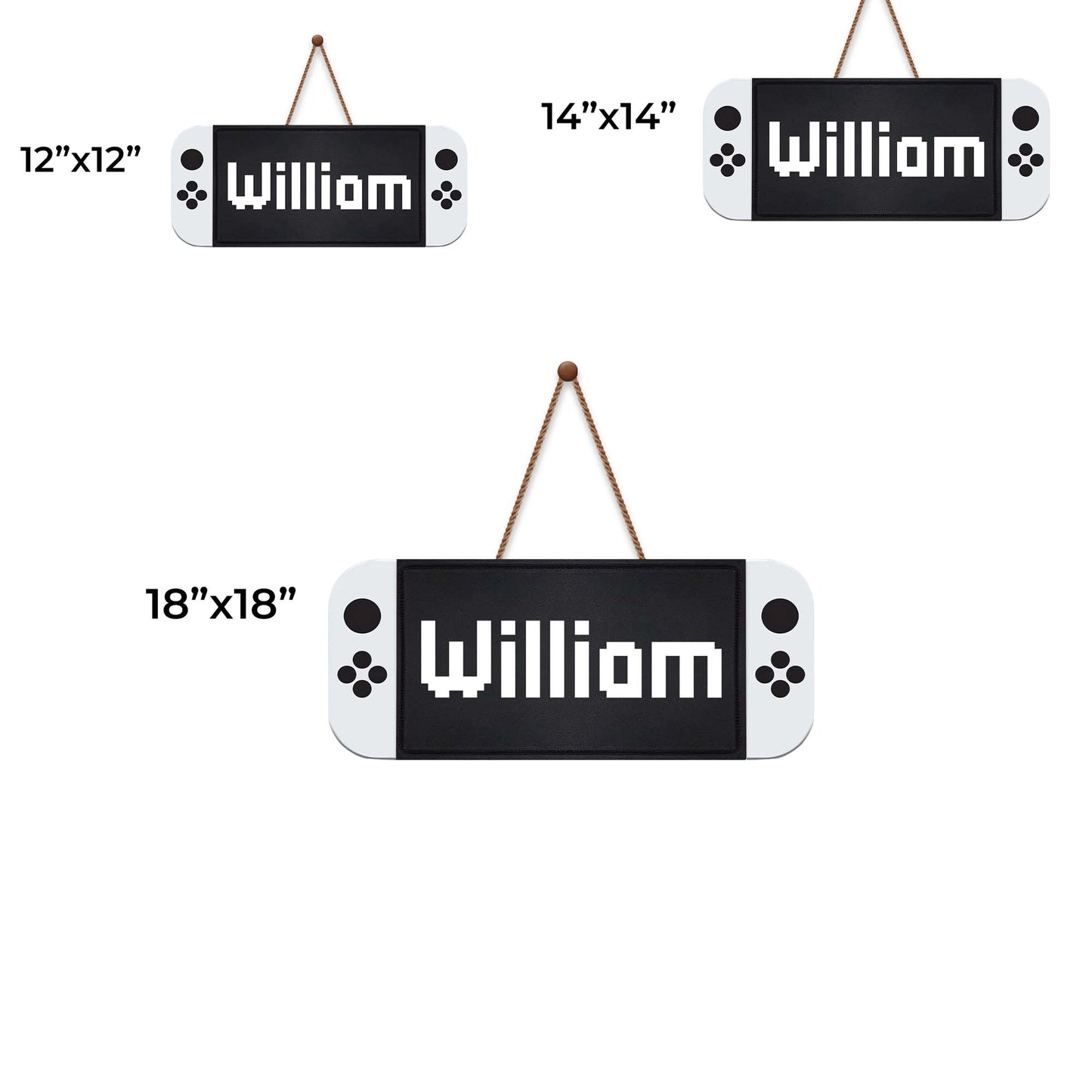 Personalized Gaming Controller Wood Sign