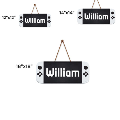 Personalized Gaming Controller Wood Sign