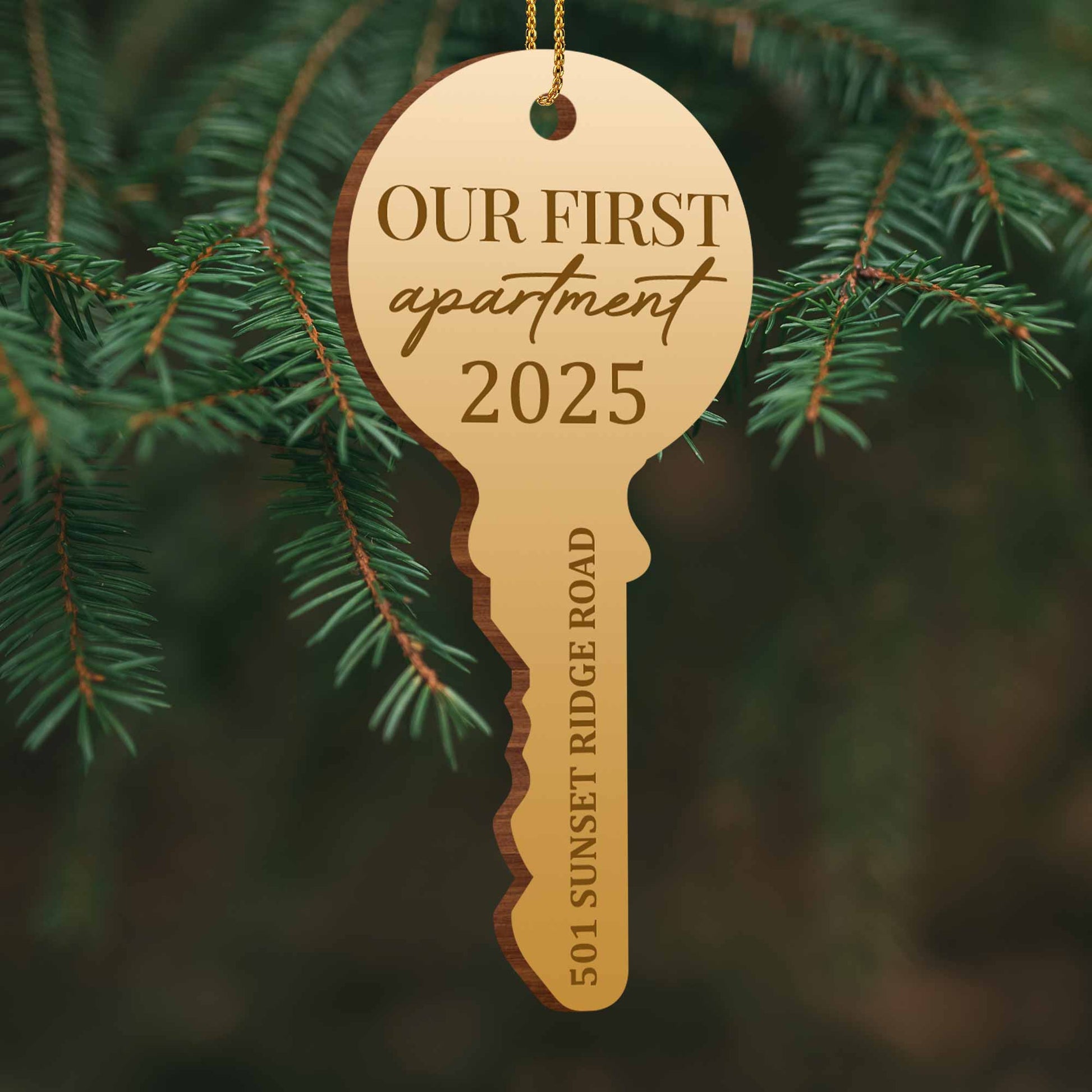 Our First Apartment Key Ornament