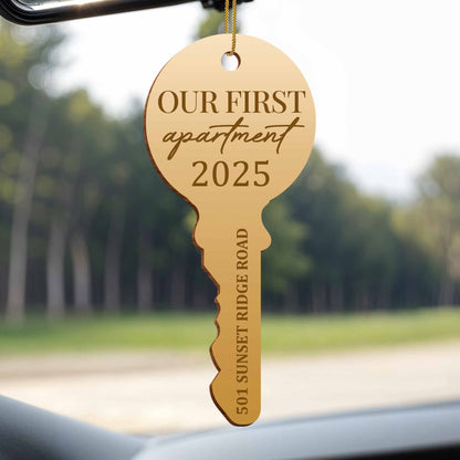 Our First Apartment Key Ornament