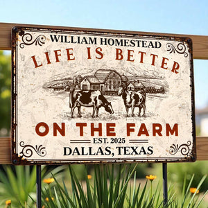 Life Is Better On The Farm, Farmhouse and Animals