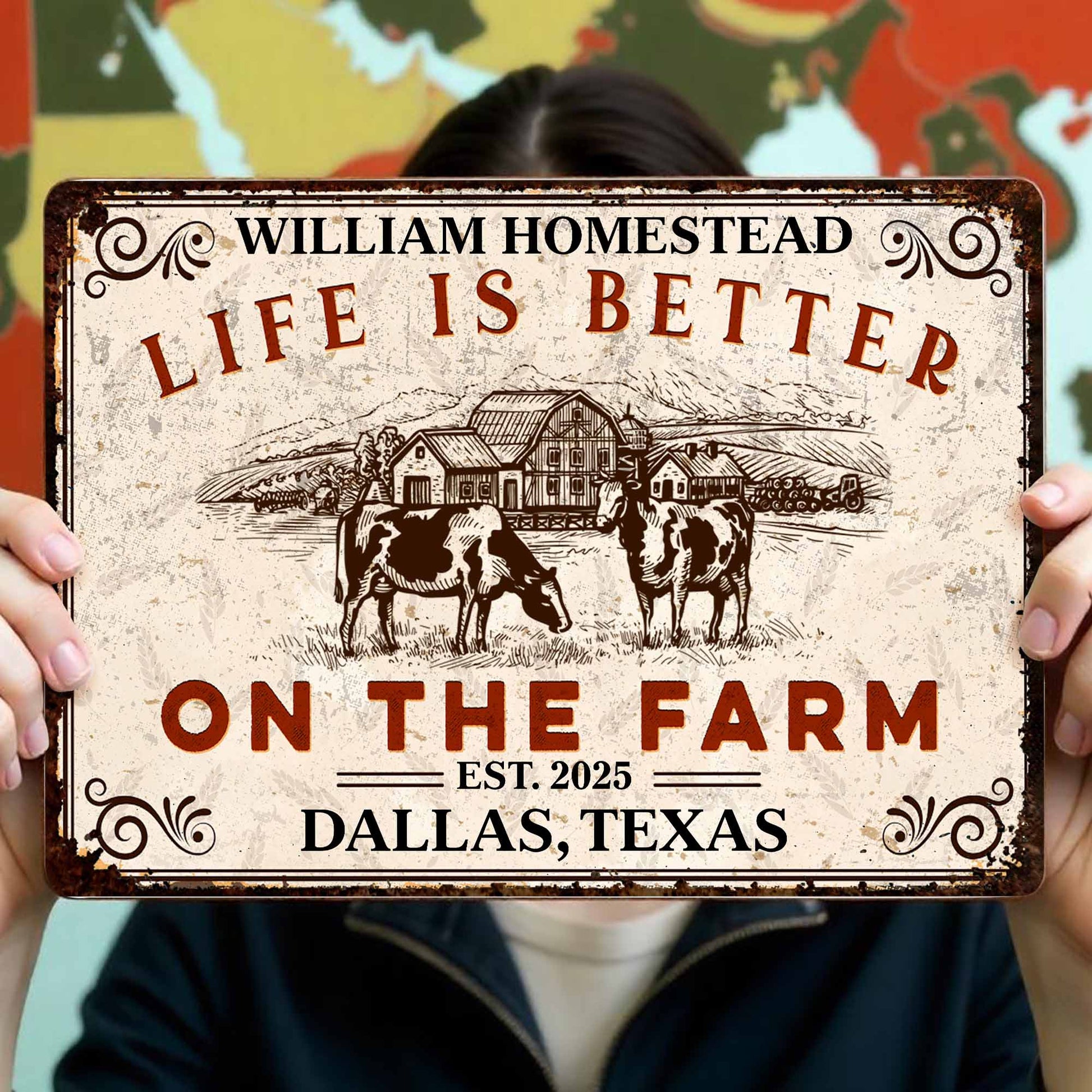 Life Is Better On The Farm, Farmhouse and Animals