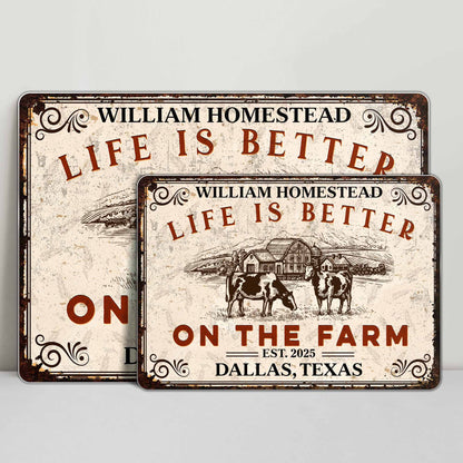 Life Is Better On The Farm, Farmhouse and Animals