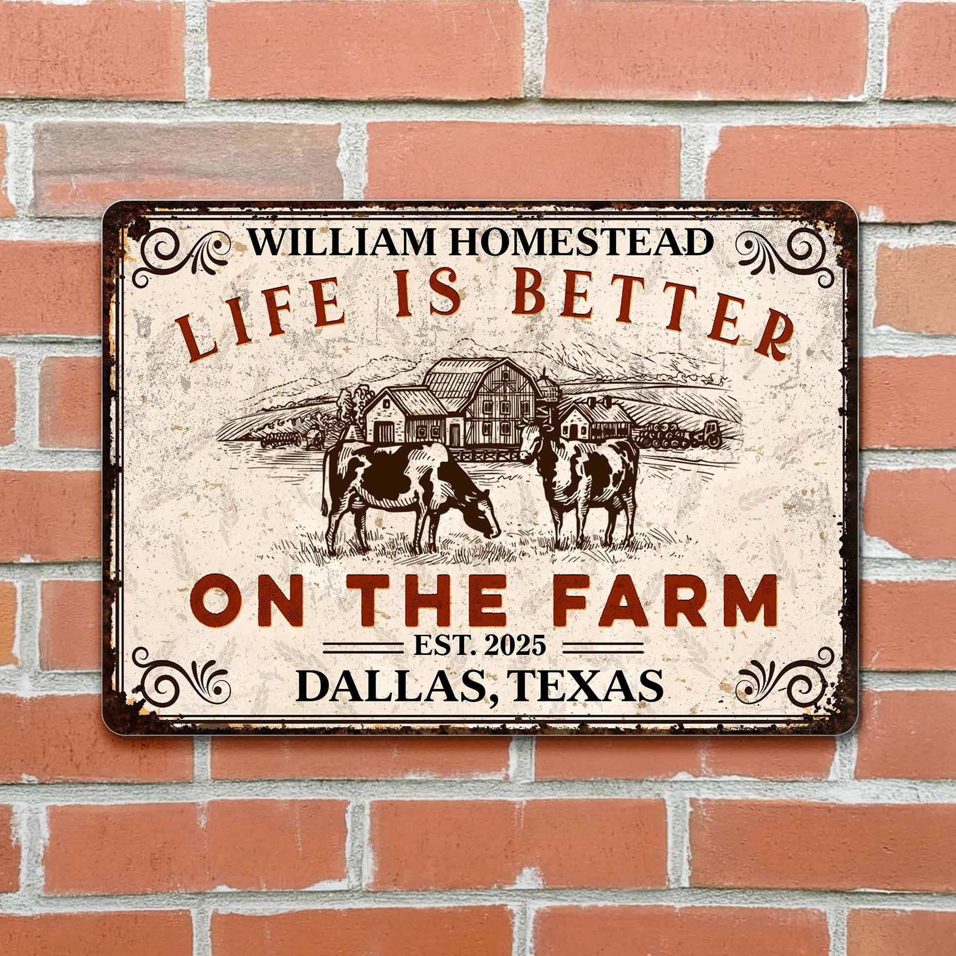 Life Is Better On The Farm, Farmhouse and Animals