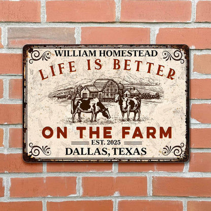 Life Is Better On The Farm, Farmhouse and Animals