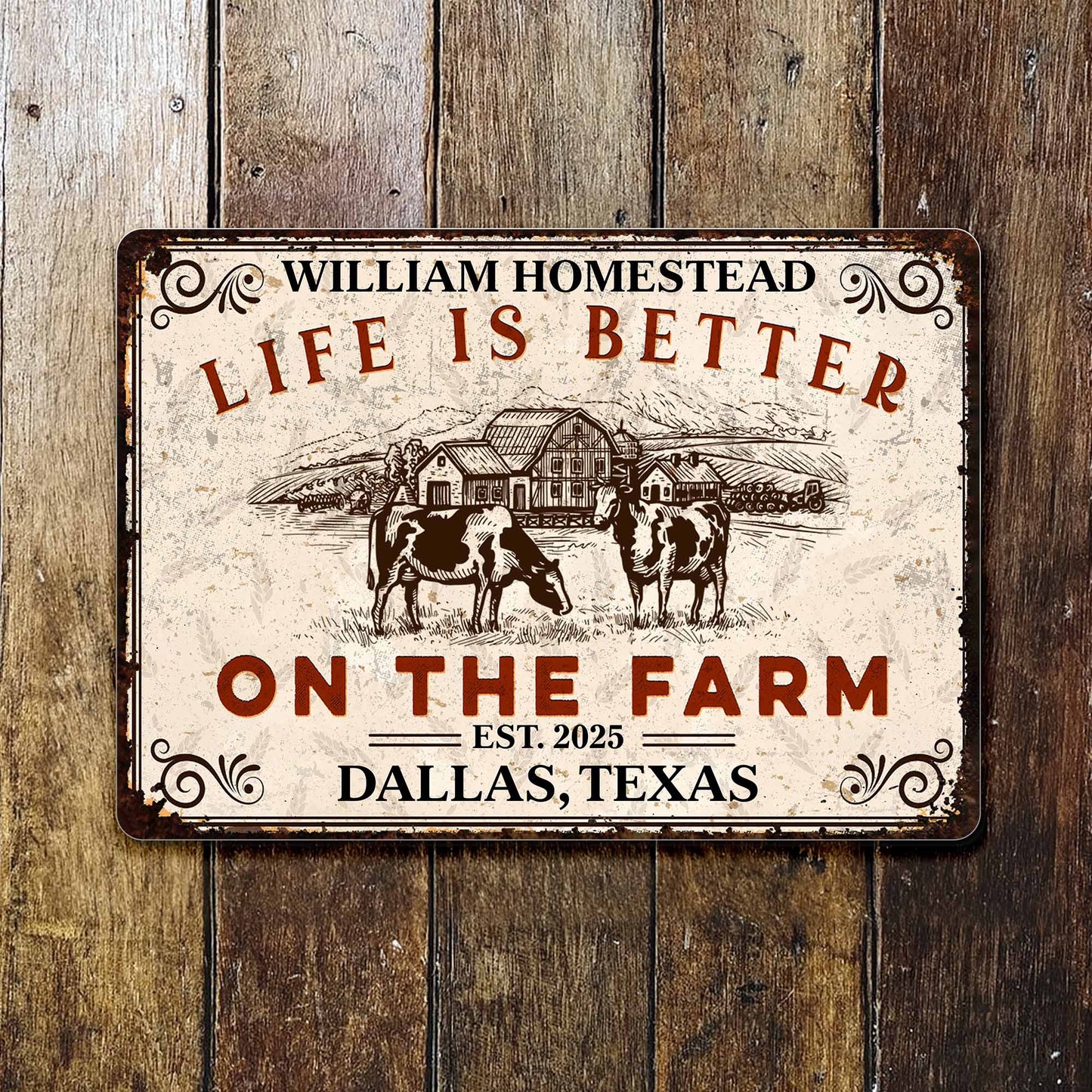 Life Is Better On The Farm, Farmhouse and Animals