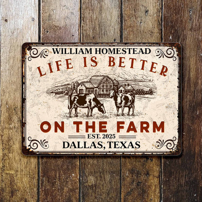 Life Is Better On The Farm, Farmhouse and Animals