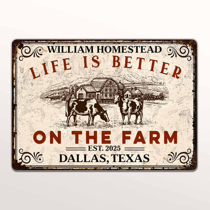 Life Is Better On The Farm, Farmhouse and Animals