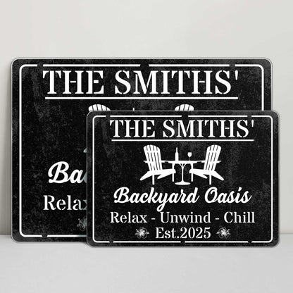 Backyard Oasis Relax Unwind Chill With Adirondack Chairs