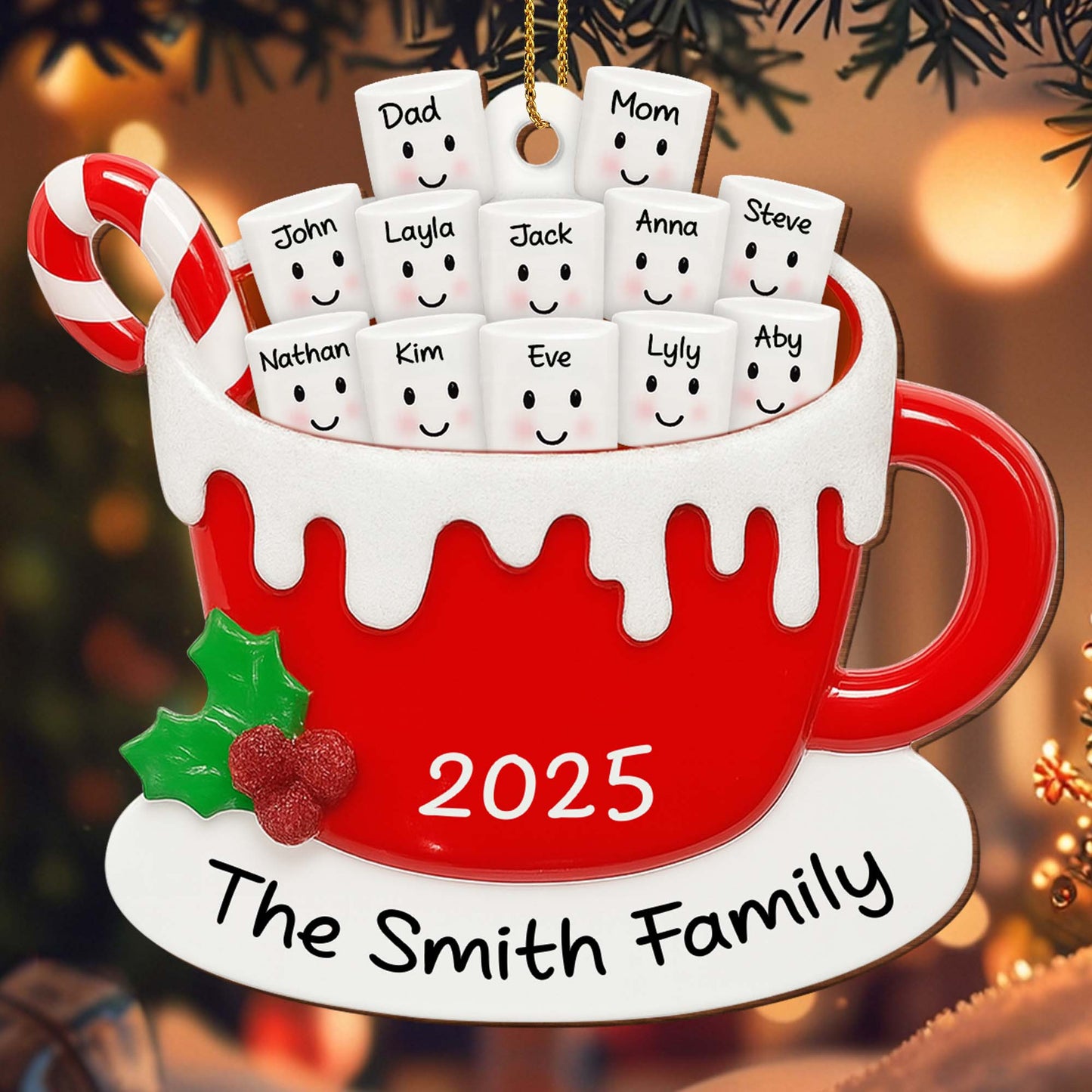 Celebrate Your Family's Unique Bond With Festive Mug Ornament