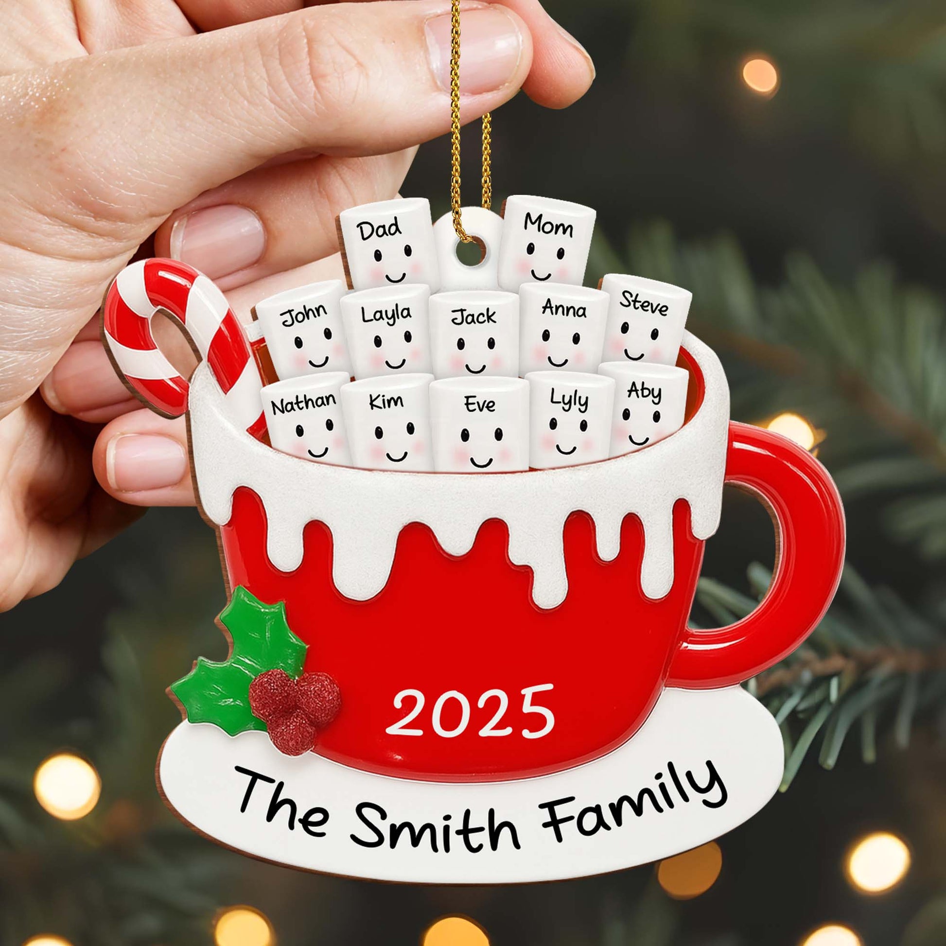 Celebrate Your Family's Unique Bond With Festive Mug Ornament