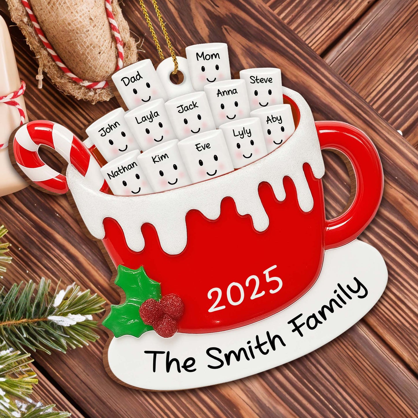Celebrate Your Family's Unique Bond With Festive Mug Ornament